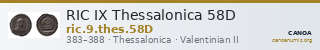 RIC IX Thessalonica 58D — CANOA