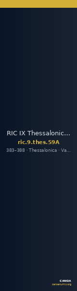 RIC IX Thessalonica 59A — CANOA