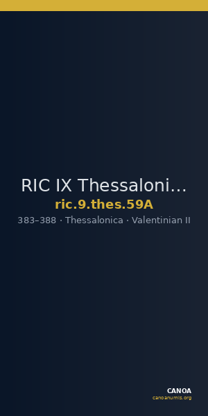 RIC IX Thessalonica 59A — CANOA