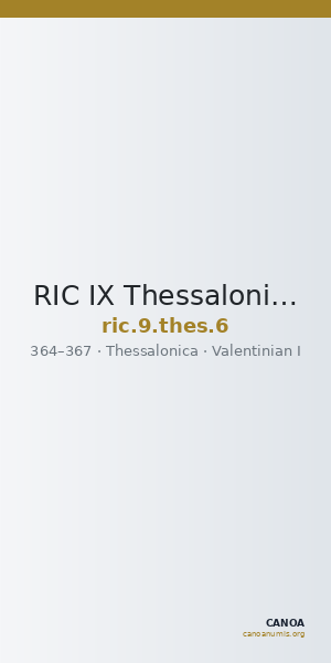 RIC IX Thessalonica 6 — CANOA