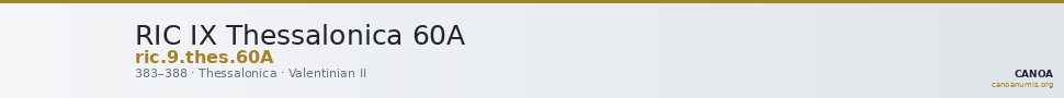 RIC IX Thessalonica 60A — CANOA