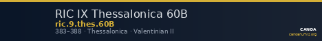 RIC IX Thessalonica 60B — CANOA