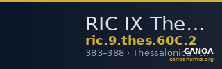 RIC IX Thessalonica 60C: Subtype 2 — CANOA