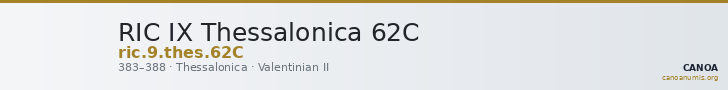 RIC IX Thessalonica 62C — CANOA
