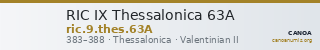 RIC IX Thessalonica 63A — CANOA