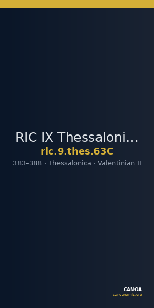 RIC IX Thessalonica 63C — CANOA