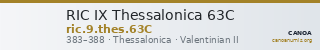 RIC IX Thessalonica 63C — CANOA