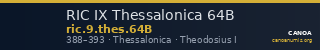 RIC IX Thessalonica 64B — CANOA