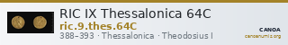 RIC IX Thessalonica 64C — CANOA