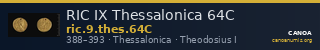 RIC IX Thessalonica 64C — CANOA