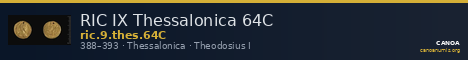 RIC IX Thessalonica 64C — CANOA
