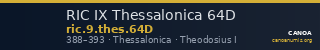 RIC IX Thessalonica 64D — CANOA