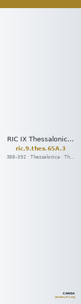 RIC IX Thessalonica 65A: Subtype 3 — CANOA