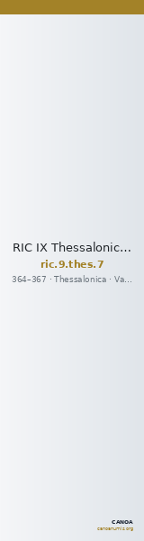RIC IX Thessalonica 7 — CANOA