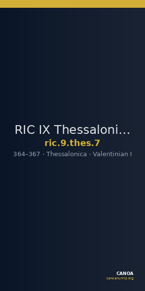 RIC IX Thessalonica 7 — CANOA