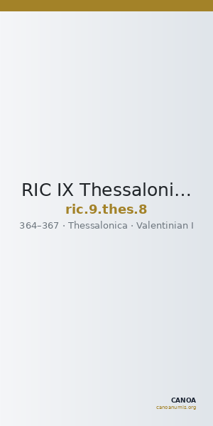 RIC IX Thessalonica 8 — CANOA