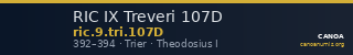 RIC IX Treveri 107D — CANOA