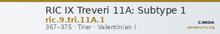 RIC IX Treveri 11A: Subtype 1 — CANOA