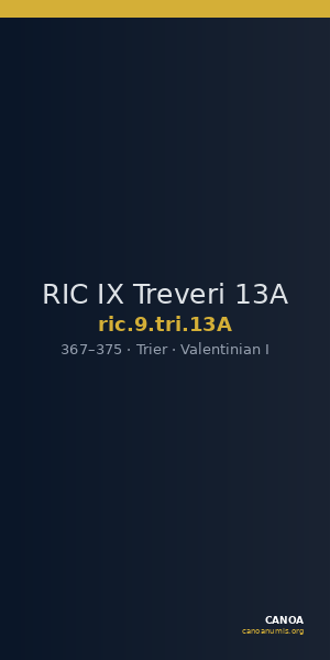 RIC IX Treveri 13A — CANOA