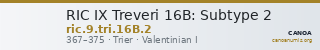 RIC IX Treveri 16B: Subtype 2 — CANOA