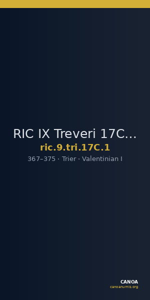 RIC IX Treveri 17C: Subtype 1 — CANOA