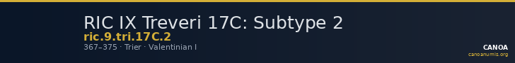 RIC IX Treveri 17C: Subtype 2 — CANOA