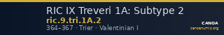 RIC IX Treveri 1A: Subtype 2 — CANOA
