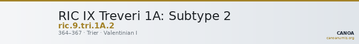 RIC IX Treveri 1A: Subtype 2 — CANOA