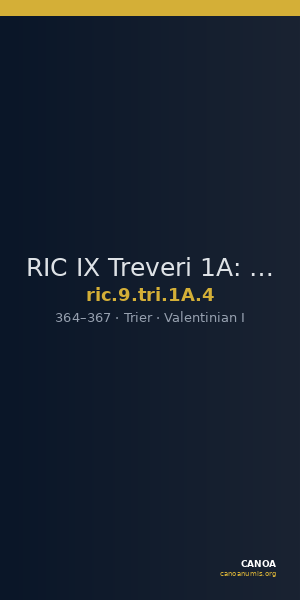 RIC IX Treveri 1A: Subtype 4 — CANOA