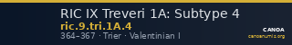 RIC IX Treveri 1A: Subtype 4 — CANOA