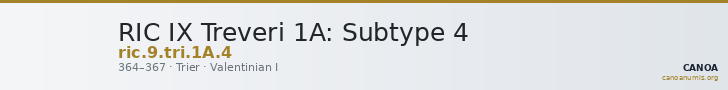RIC IX Treveri 1A: Subtype 4 — CANOA