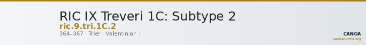 RIC IX Treveri 1C: Subtype 2 — CANOA