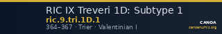 RIC IX Treveri 1D: Subtype 1 — CANOA