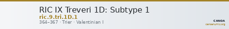 RIC IX Treveri 1D: Subtype 1 — CANOA