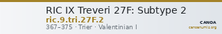 RIC IX Treveri 27F: Subtype 2 — CANOA
