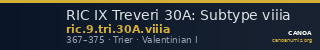 RIC IX Treveri 30A: Subtype viiia — CANOA