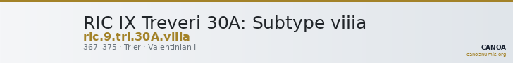 RIC IX Treveri 30A: Subtype viiia — CANOA