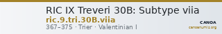 RIC IX Treveri 30B: Subtype viia — CANOA