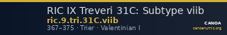 RIC IX Treveri 31C: Subtype viib — CANOA