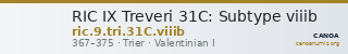 RIC IX Treveri 31C: Subtype viiib — CANOA