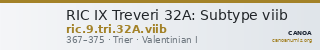RIC IX Treveri 32A: Subtype viib — CANOA