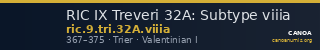 RIC IX Treveri 32A: Subtype viiia — CANOA