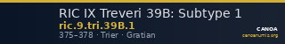 RIC IX Treveri 39B: Subtype 1 — CANOA