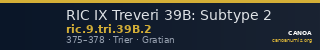 RIC IX Treveri 39B: Subtype 2 — CANOA