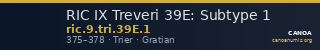 RIC IX Treveri 39E: Subtype 1 — CANOA