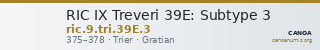 RIC IX Treveri 39E: Subtype 3 — CANOA