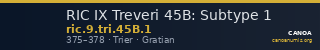 RIC IX Treveri 45B: Subtype 1 — CANOA