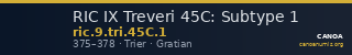 RIC IX Treveri 45C: Subtype 1 — CANOA