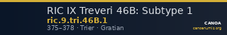 RIC IX Treveri 46B: Subtype 1 — CANOA