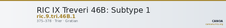 RIC IX Treveri 46B: Subtype 1 — CANOA